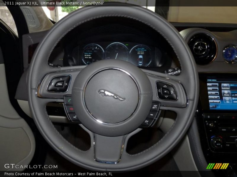Ultimate Black Metallic / Ivory/Oyster 2011 Jaguar XJ XJL
