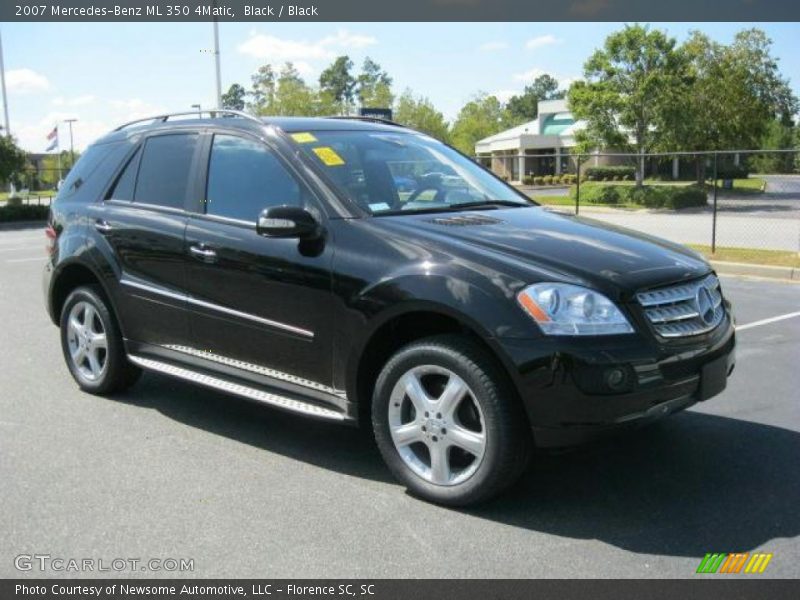 Black / Black 2007 Mercedes-Benz ML 350 4Matic