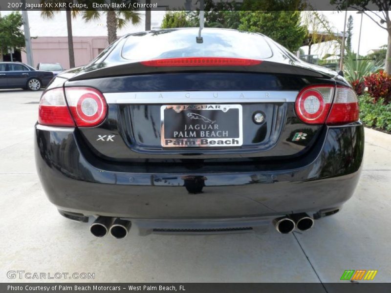 Ebony Black / Charcoal 2007 Jaguar XK XKR Coupe