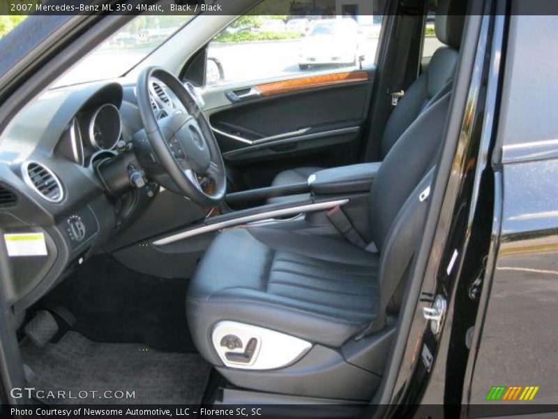 Black / Black 2007 Mercedes-Benz ML 350 4Matic