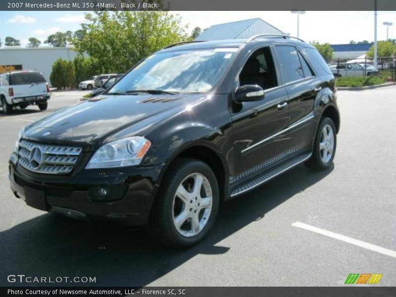 Black / Black 2007 Mercedes-Benz ML 350 4Matic