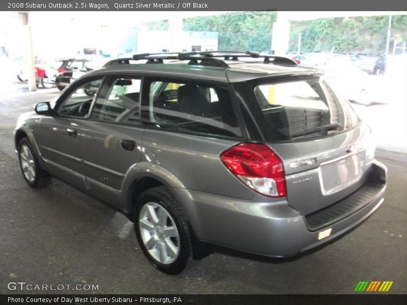 Quartz Silver Metallic / Off Black 2008 Subaru Outback 2.5i Wagon