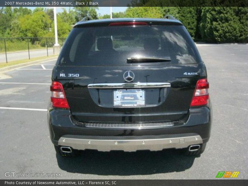 Black / Black 2007 Mercedes-Benz ML 350 4Matic