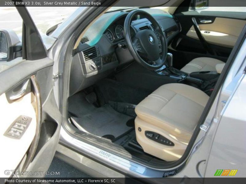 Silver Grey Metallic / Sand Beige 2007 BMW X3 3.0si
