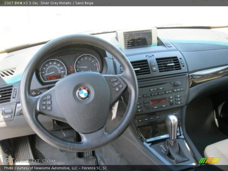 Silver Grey Metallic / Sand Beige 2007 BMW X3 3.0si