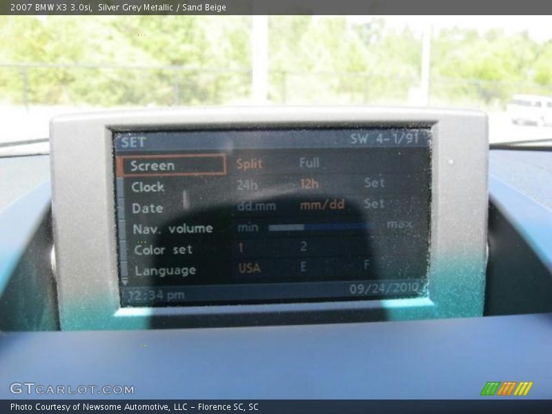 Silver Grey Metallic / Sand Beige 2007 BMW X3 3.0si
