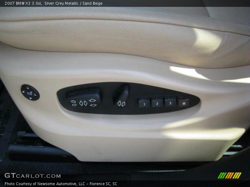 Silver Grey Metallic / Sand Beige 2007 BMW X3 3.0si