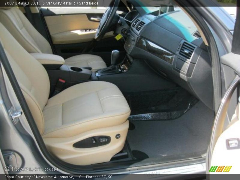 Silver Grey Metallic / Sand Beige 2007 BMW X3 3.0si