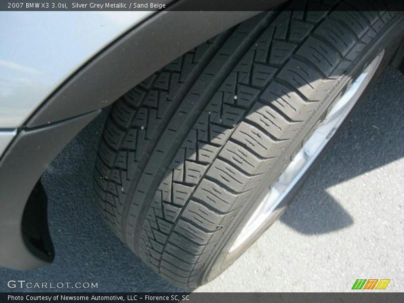 Silver Grey Metallic / Sand Beige 2007 BMW X3 3.0si