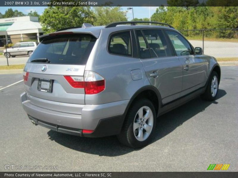 Silver Grey Metallic / Sand Beige 2007 BMW X3 3.0si