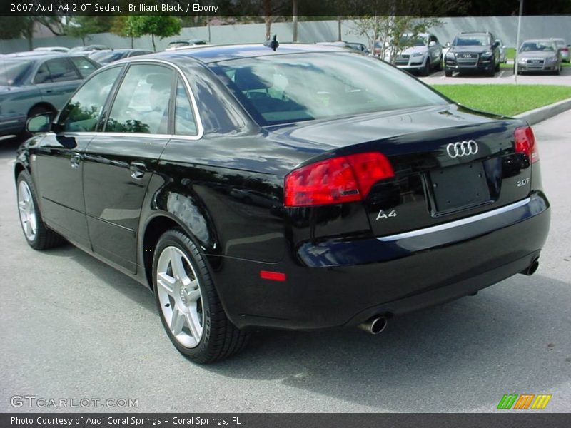 Brilliant Black / Ebony 2007 Audi A4 2.0T Sedan