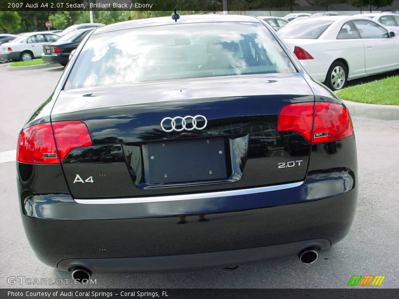 Brilliant Black / Ebony 2007 Audi A4 2.0T Sedan