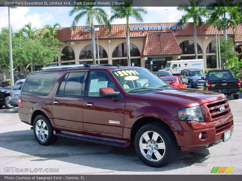Dark Copper Metallic / Stone 2008 Ford Expedition EL Limited 4x4