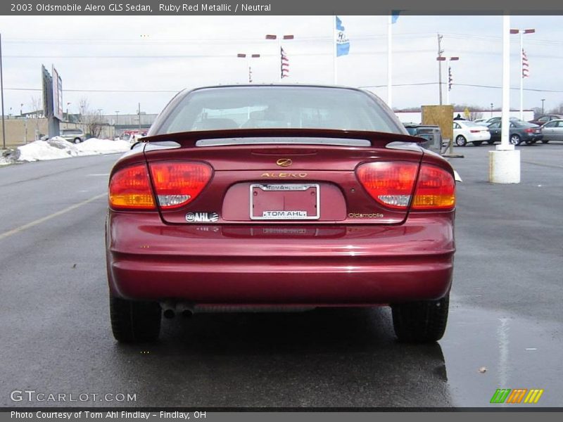 Ruby Red Metallic / Neutral 2003 Oldsmobile Alero GLS Sedan
