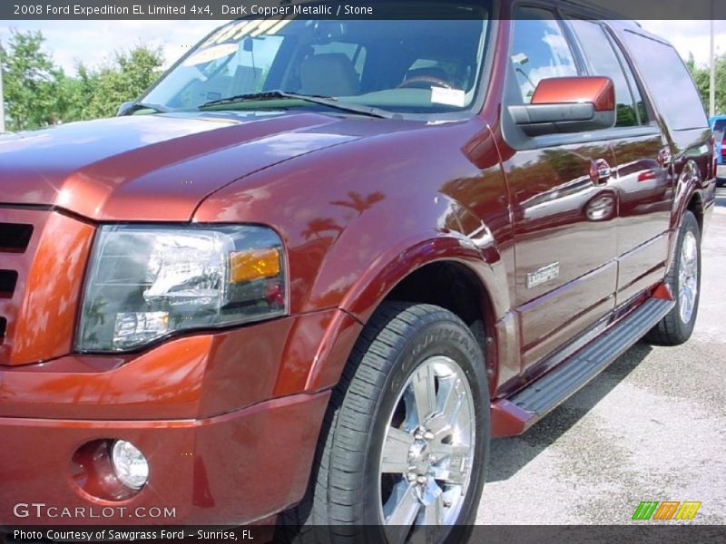 Dark Copper Metallic / Stone 2008 Ford Expedition EL Limited 4x4