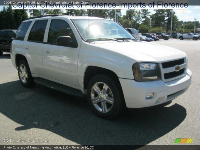 Summit White / Light Gray 2008 Chevrolet TrailBlazer LT