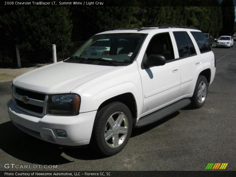 Summit White / Light Gray 2008 Chevrolet TrailBlazer LT