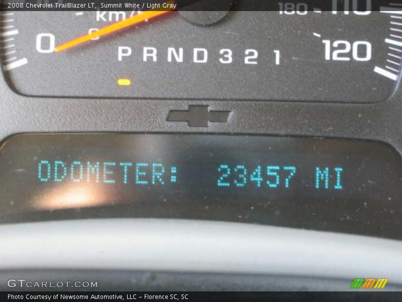 Summit White / Light Gray 2008 Chevrolet TrailBlazer LT