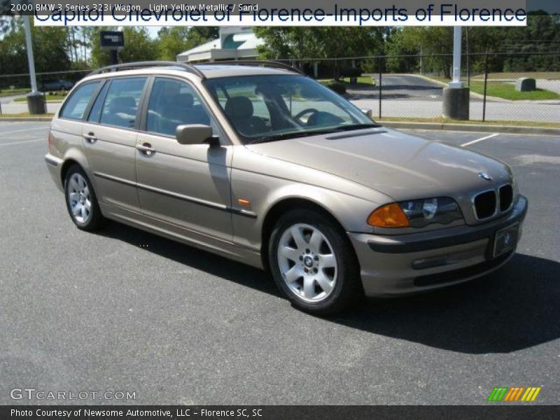 Light Yellow Metallic / Sand 2000 BMW 3 Series 323i Wagon