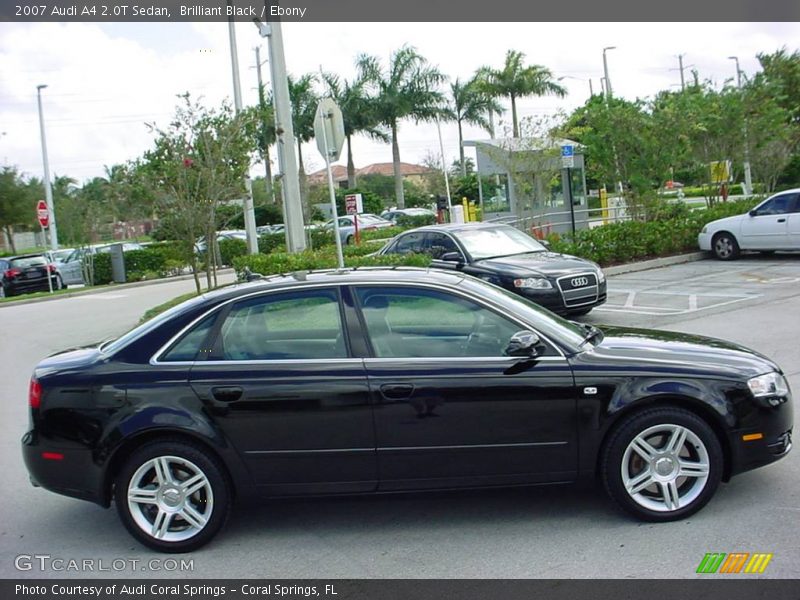 Brilliant Black / Ebony 2007 Audi A4 2.0T Sedan