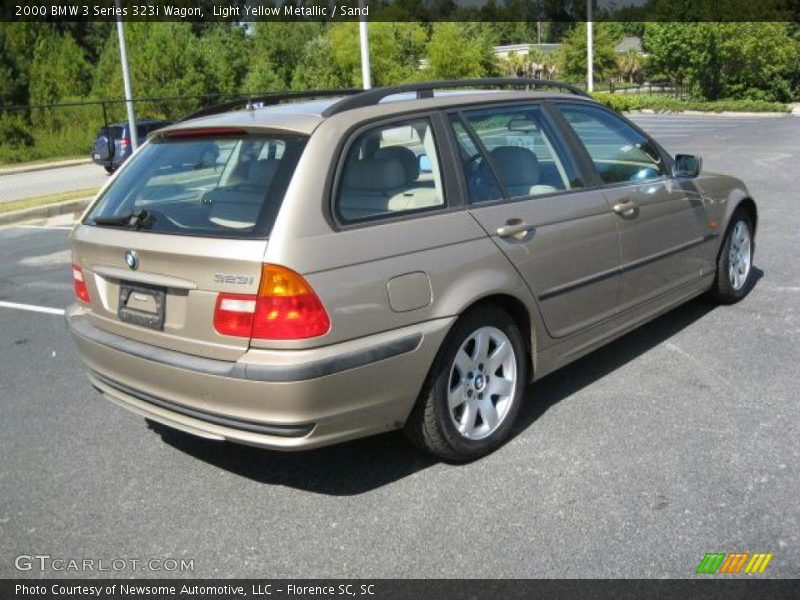 Light Yellow Metallic / Sand 2000 BMW 3 Series 323i Wagon