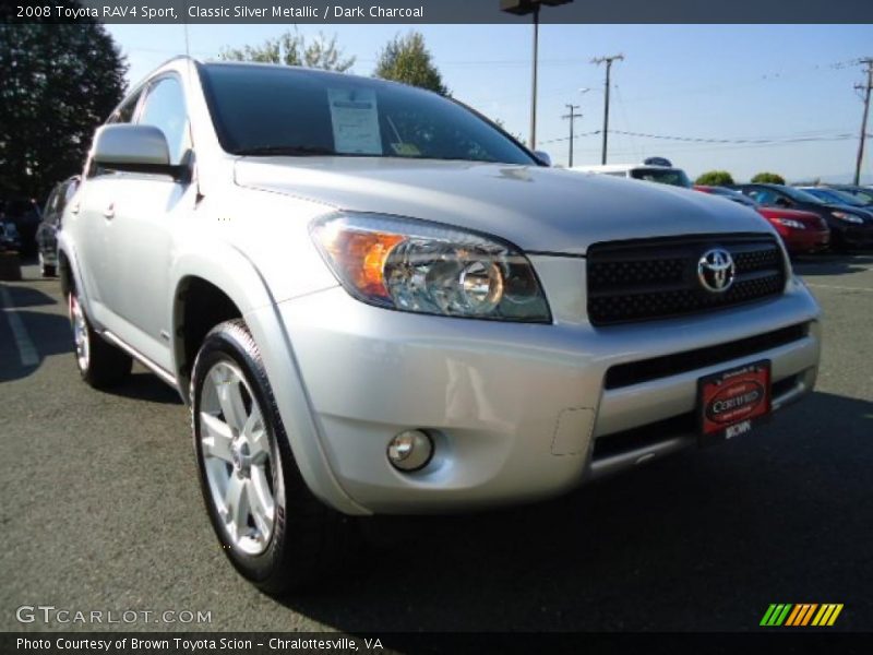 Classic Silver Metallic / Dark Charcoal 2008 Toyota RAV4 Sport