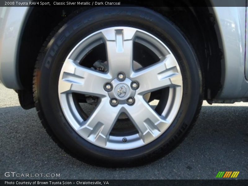 Classic Silver Metallic / Dark Charcoal 2008 Toyota RAV4 Sport