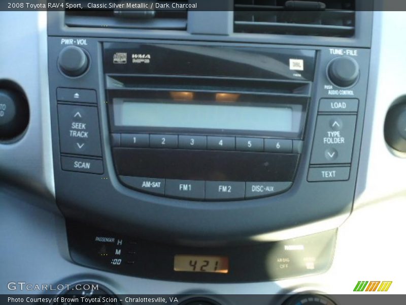 Classic Silver Metallic / Dark Charcoal 2008 Toyota RAV4 Sport