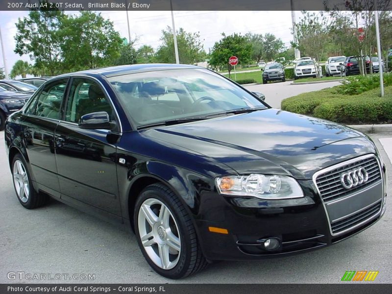 Brilliant Black / Ebony 2007 Audi A4 2.0T Sedan