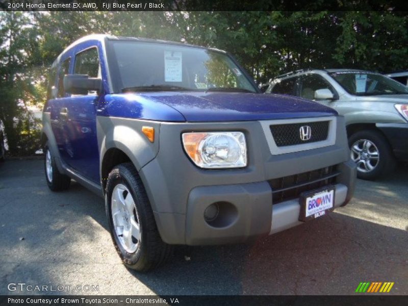 Fiji Blue Pearl / Black 2004 Honda Element EX AWD