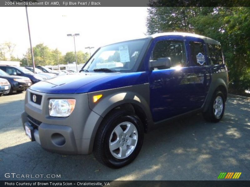Fiji Blue Pearl / Black 2004 Honda Element EX AWD