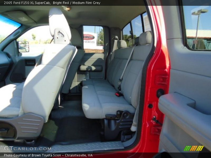 Bright Red / Medium Flint Grey 2005 Ford F150 XL SuperCab