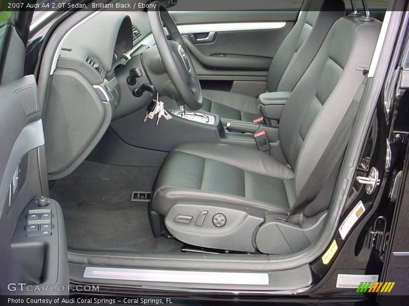 Brilliant Black / Ebony 2007 Audi A4 2.0T Sedan