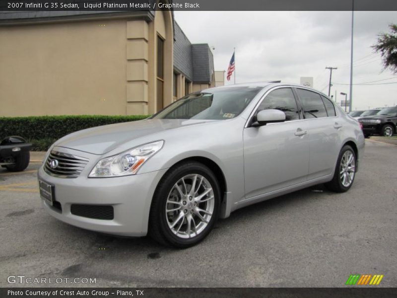 Liquid Platinum Metallic / Graphite Black 2007 Infiniti G 35 Sedan