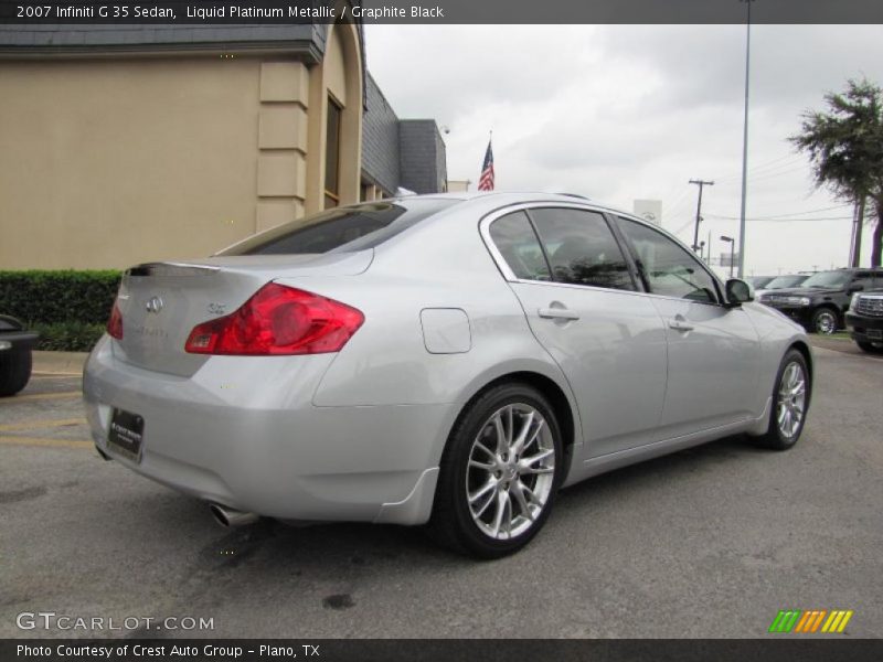 Liquid Platinum Metallic / Graphite Black 2007 Infiniti G 35 Sedan