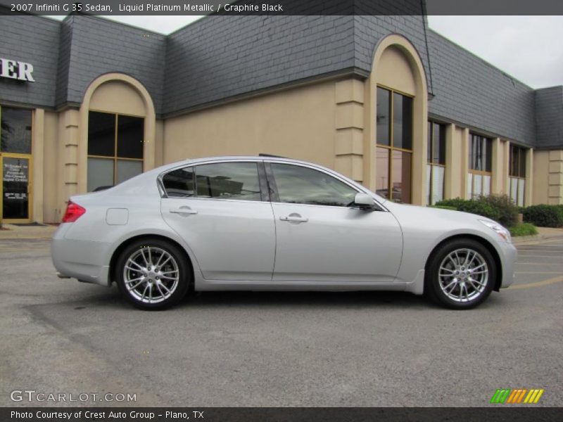 Liquid Platinum Metallic / Graphite Black 2007 Infiniti G 35 Sedan