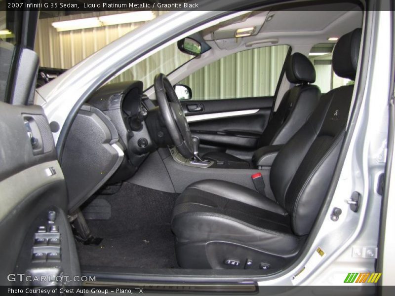 Liquid Platinum Metallic / Graphite Black 2007 Infiniti G 35 Sedan