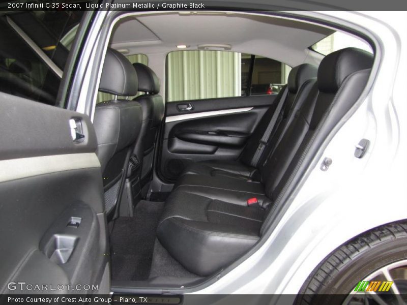 Liquid Platinum Metallic / Graphite Black 2007 Infiniti G 35 Sedan