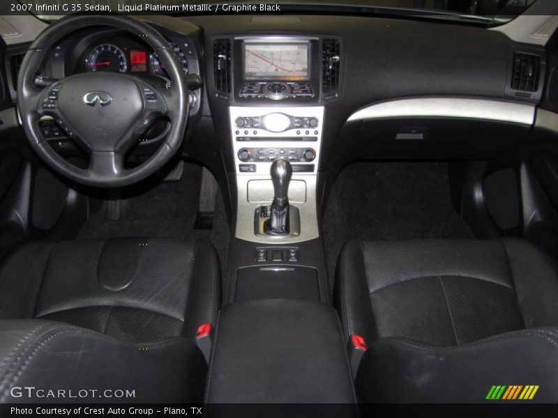 Liquid Platinum Metallic / Graphite Black 2007 Infiniti G 35 Sedan