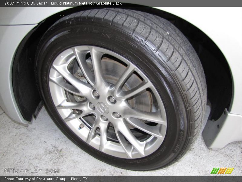 Liquid Platinum Metallic / Graphite Black 2007 Infiniti G 35 Sedan