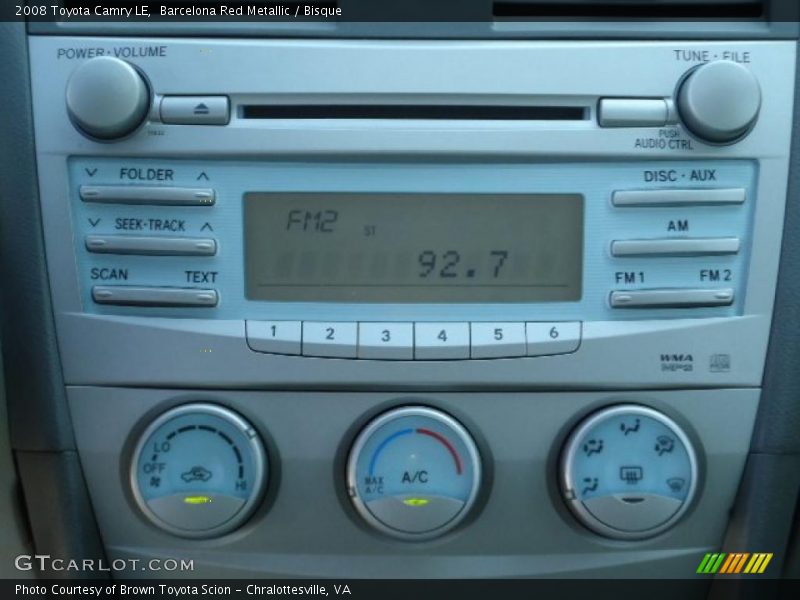 Barcelona Red Metallic / Bisque 2008 Toyota Camry LE