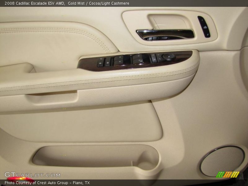 Gold Mist / Cocoa/Light Cashmere 2008 Cadillac Escalade ESV AWD