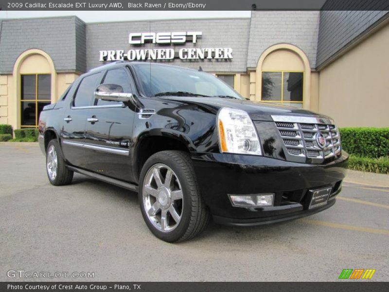 Black Raven / Ebony/Ebony 2009 Cadillac Escalade EXT Luxury AWD