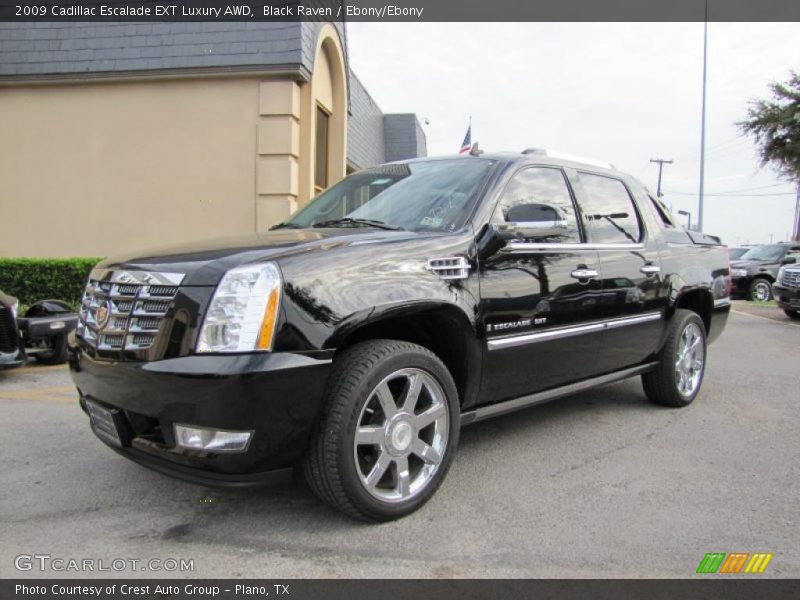 Black Raven / Ebony/Ebony 2009 Cadillac Escalade EXT Luxury AWD