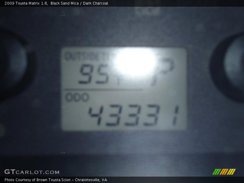 Black Sand Mica / Dark Charcoal 2009 Toyota Matrix 1.8