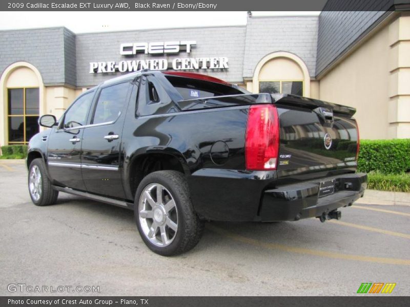 Black Raven / Ebony/Ebony 2009 Cadillac Escalade EXT Luxury AWD