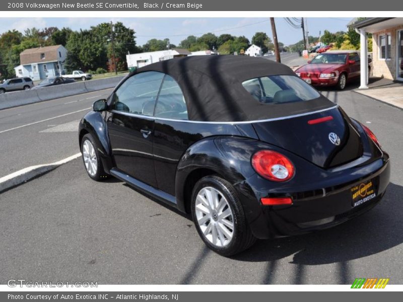 Black / Cream Beige 2008 Volkswagen New Beetle SE Convertible