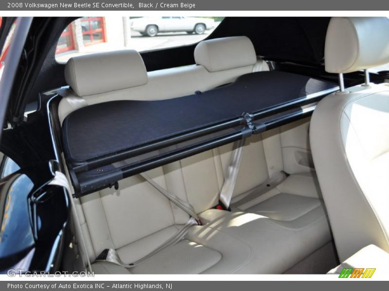 Black / Cream Beige 2008 Volkswagen New Beetle SE Convertible