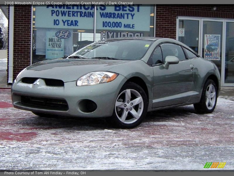 Optimist Green Metallic / Dark Charcoal 2008 Mitsubishi Eclipse GS Coupe