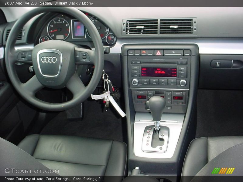 Brilliant Black / Ebony 2007 Audi A4 2.0T Sedan